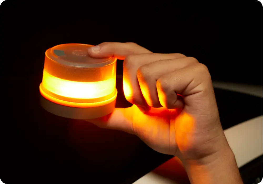 ¿Cómo usar la geobaliza V16 en caso de accidente?