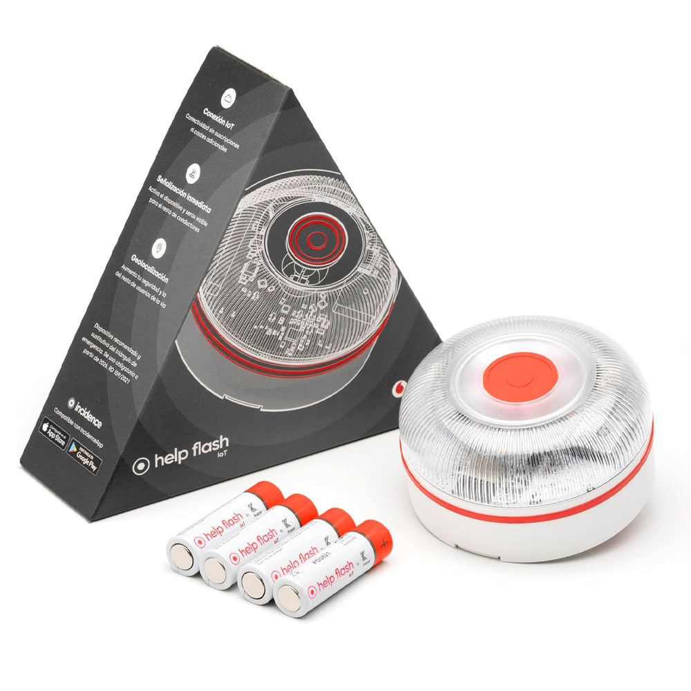 Baliza Help Flash IoT Conectada y Certificada DGT