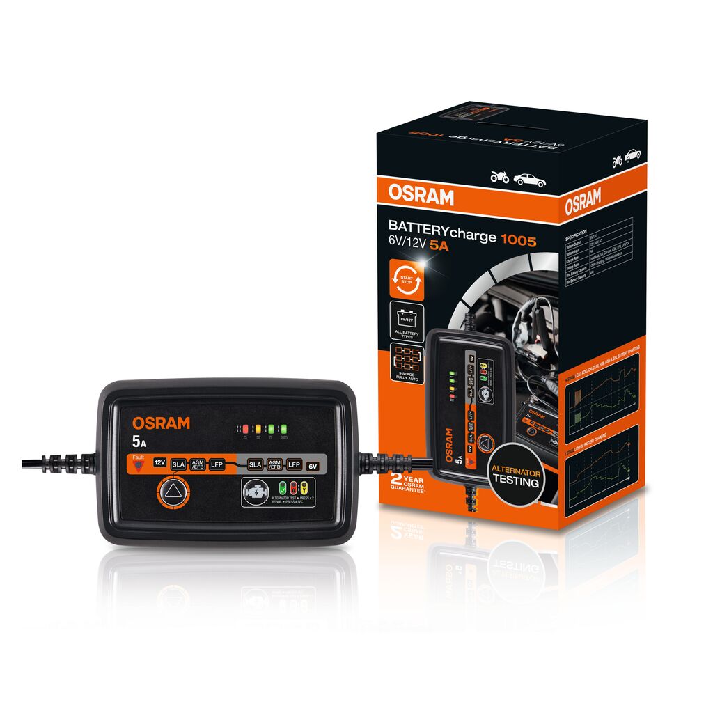Cargador de batería inteligente OSRAM BATTERYcharge 1005