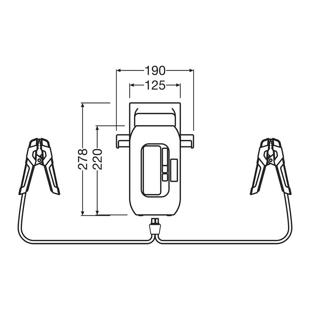 Mini arrancador de batería multi-función portátil para 12V OSRAM BATTERYstart PRO 1000
