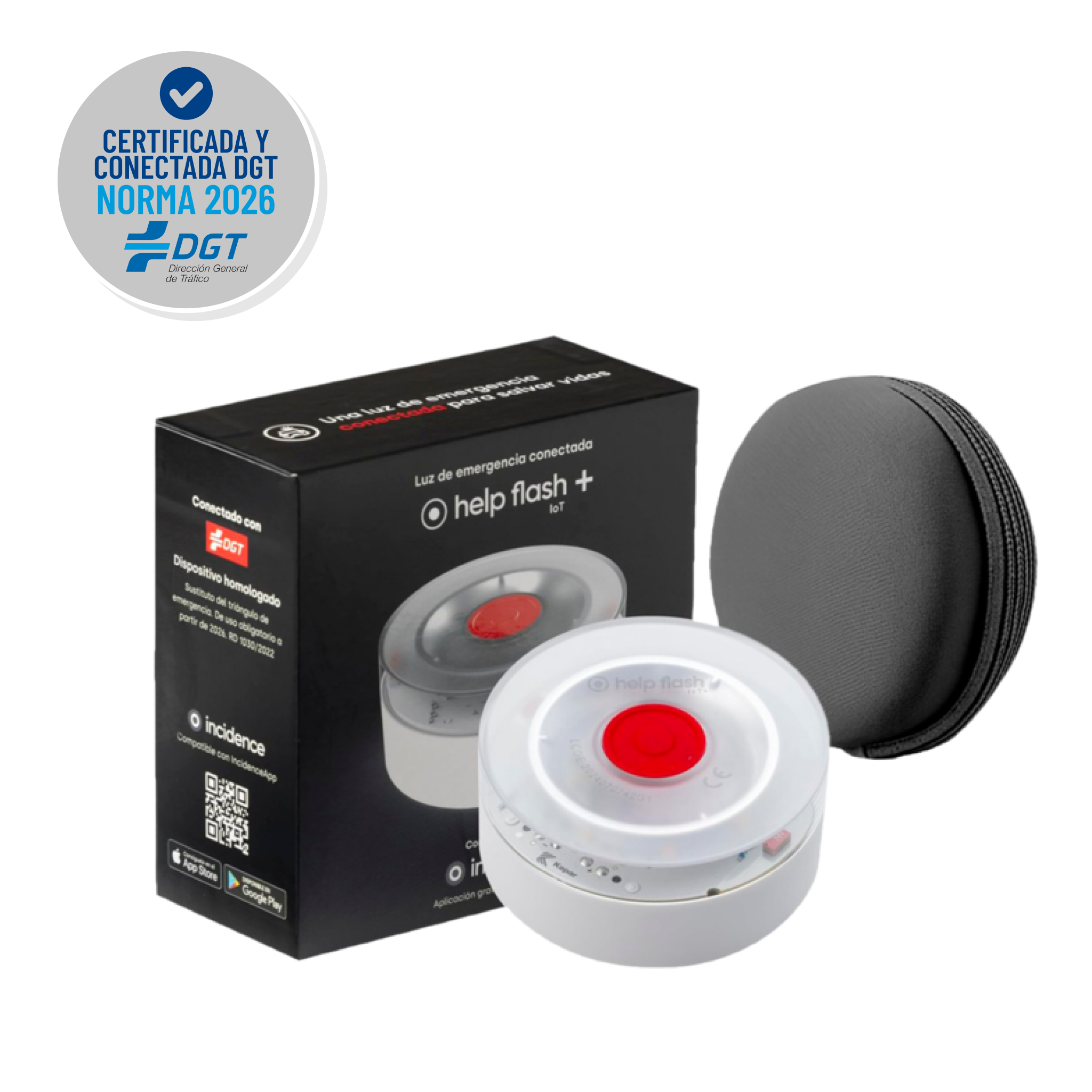 Baliza Help Flash IoT+ Conectada y Certificada DGT