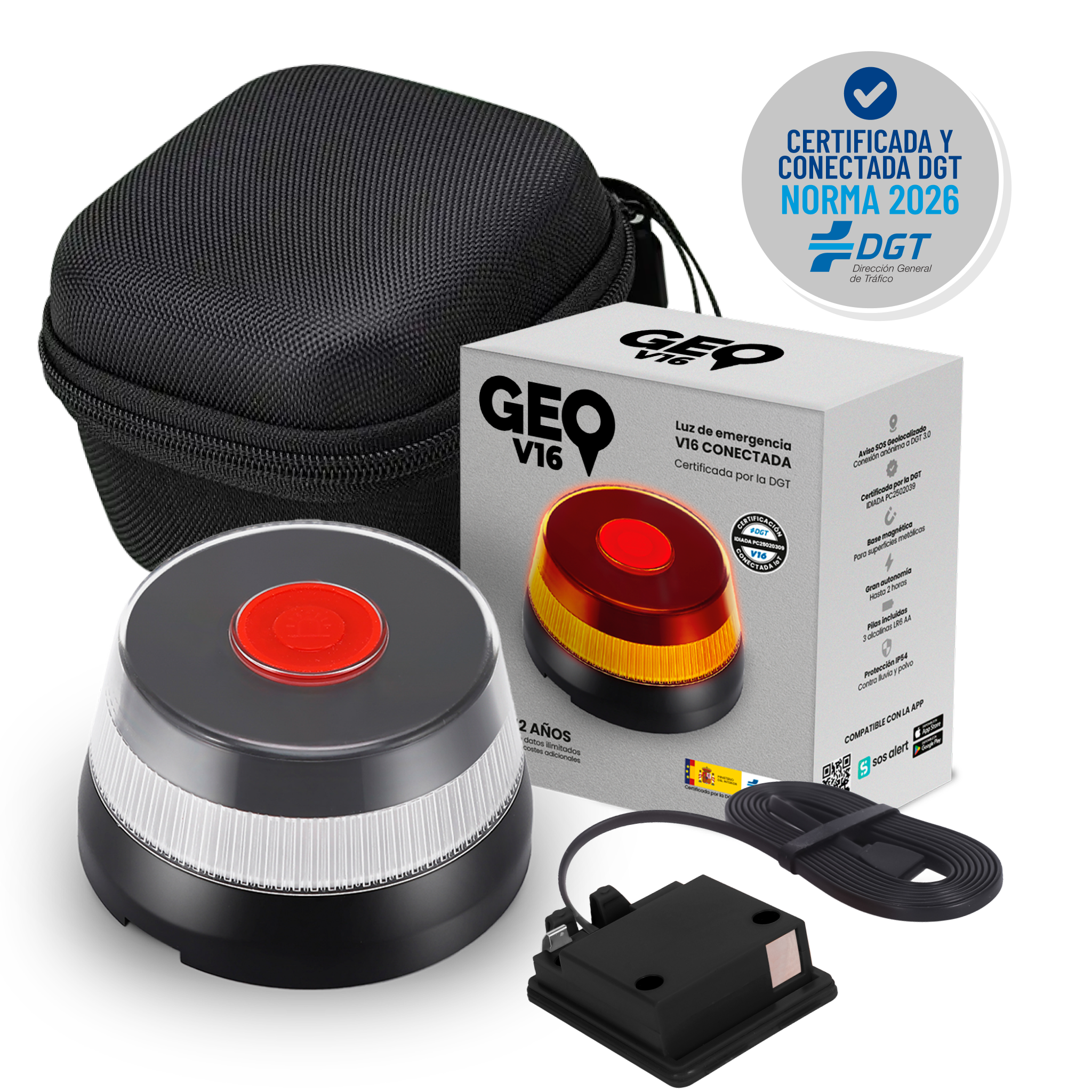 Baliza GEOBALIZA - GEO V16 GPS Conectada y Certificada DGT