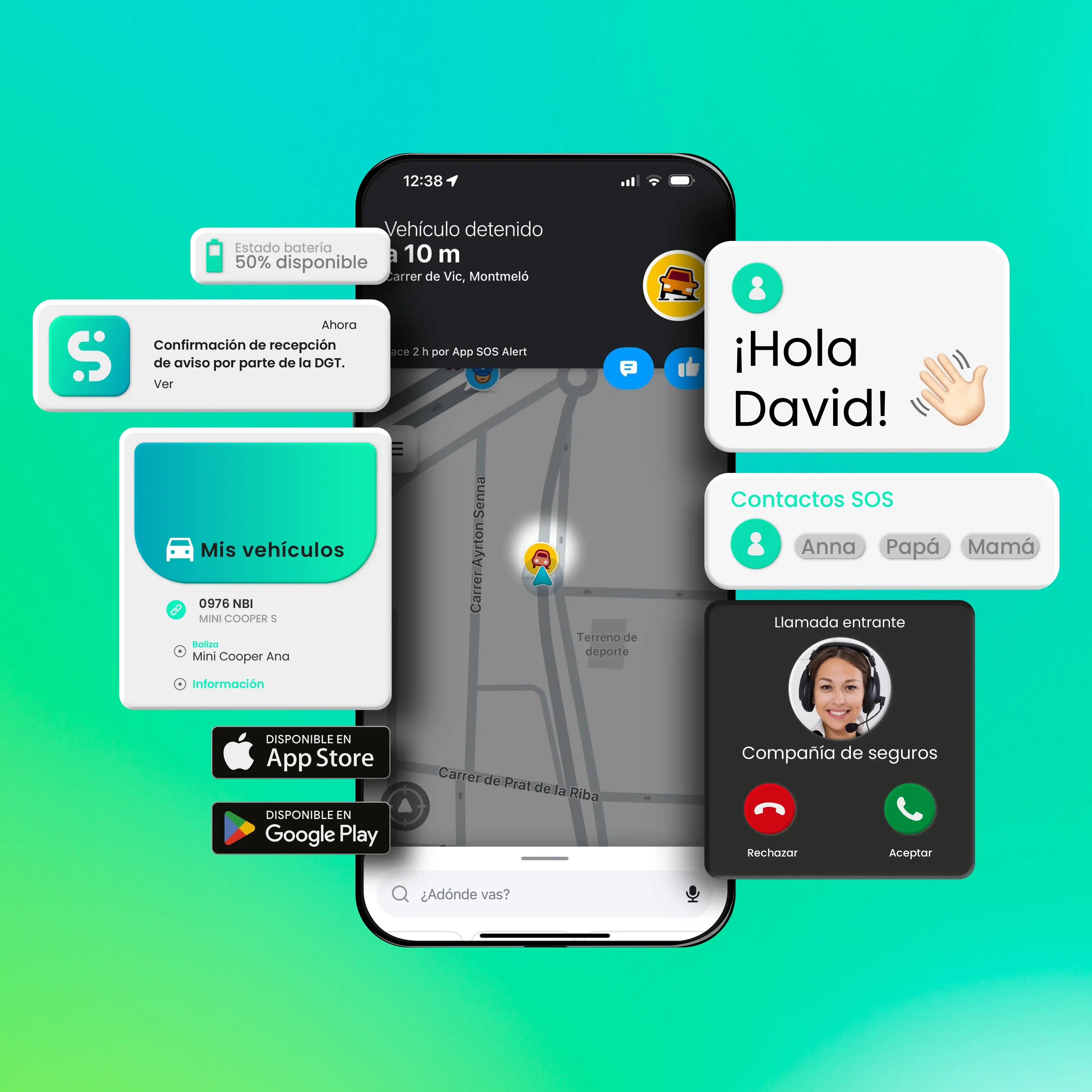 SOS alert, la app compatible con balizas V16 conectadas