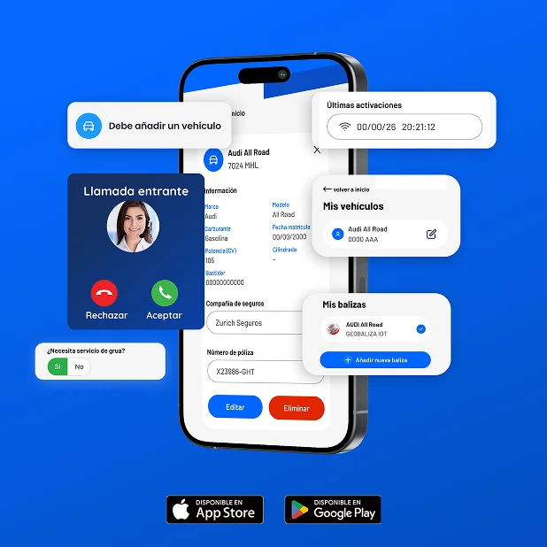 Disponible en App Store y Google Play