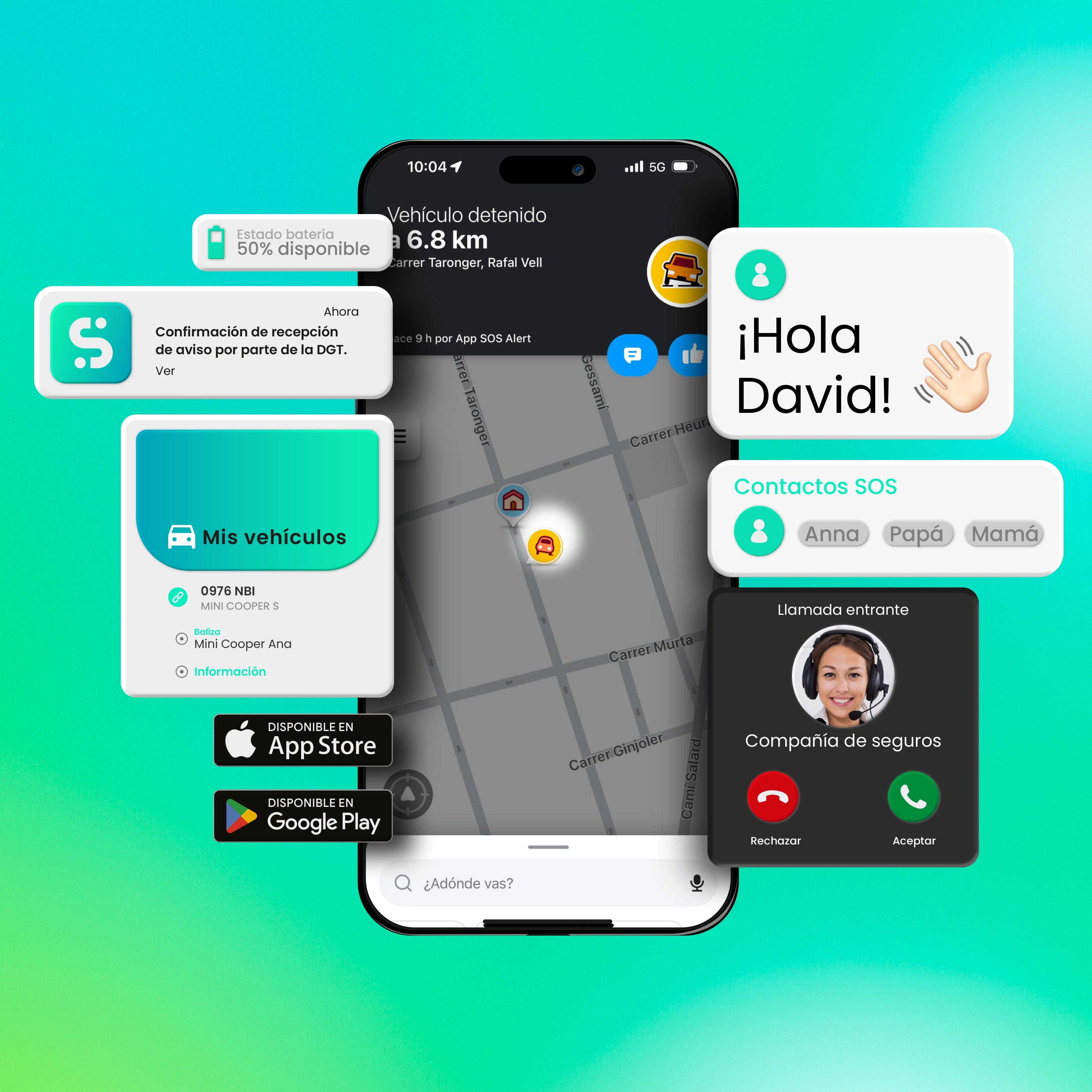 SOS alert, la app compatible con balizas V16 conectadas