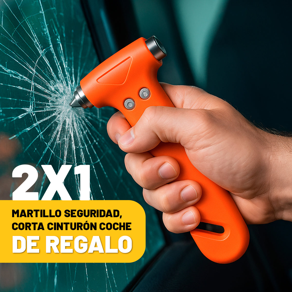 Baliza SOS FLASH V16 IoT Conectada y Certificada DGT + Martillo de regalo