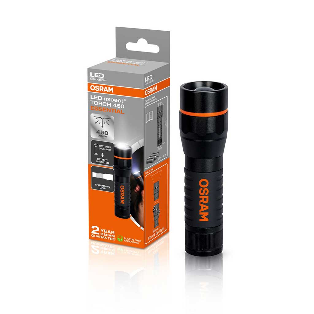 Linterna tipo antorcha OSRAM LEDinspect TORCH 450 ESSENTIAL