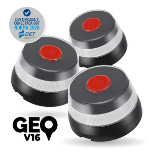 Pack 3 x Baliza GEOBALIZA - FLASHMATE - XL - GEO16 Conectada y Certificada DGT