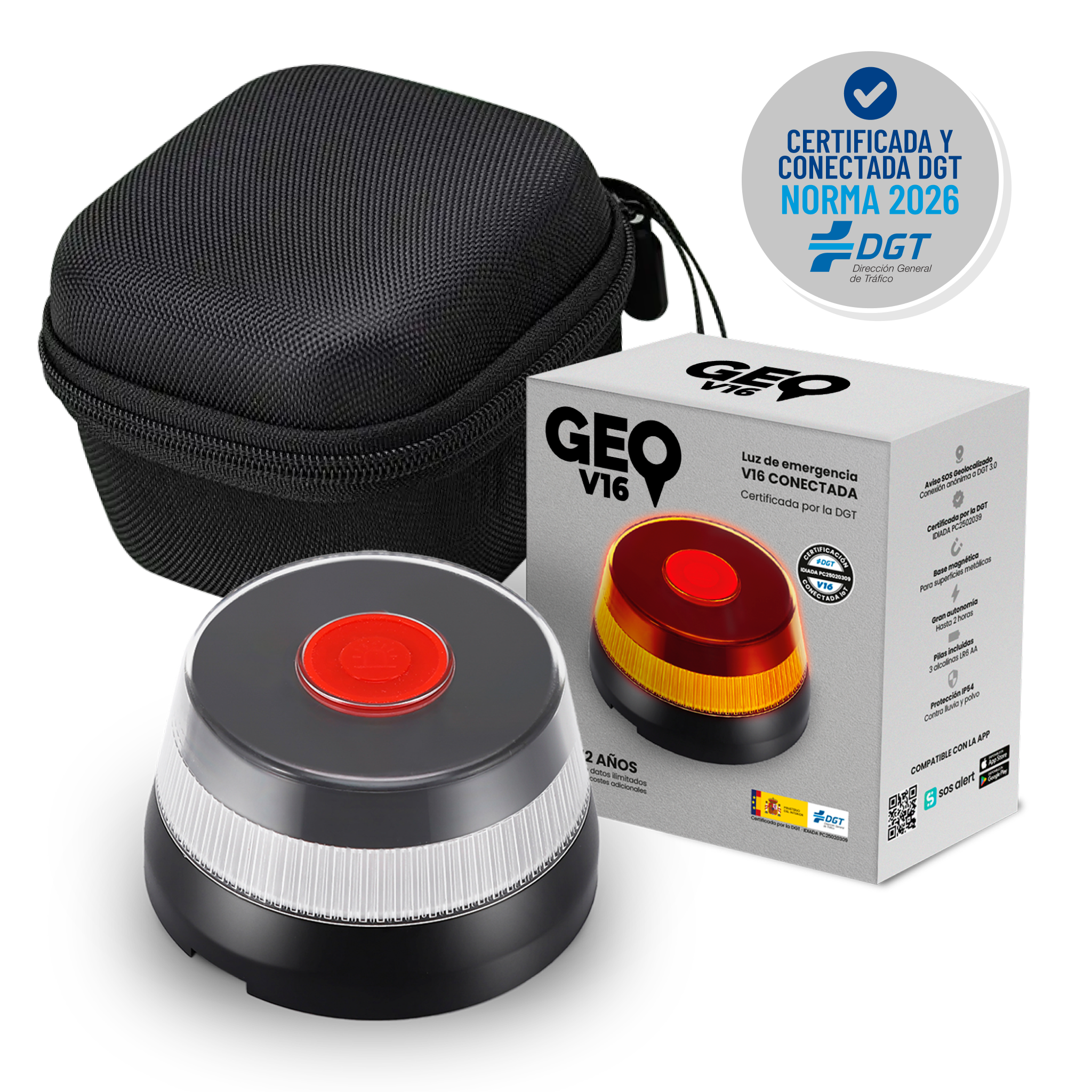 Baliza GEOBALIZA - GEO V16 GPS Conectada y Certificada DGT