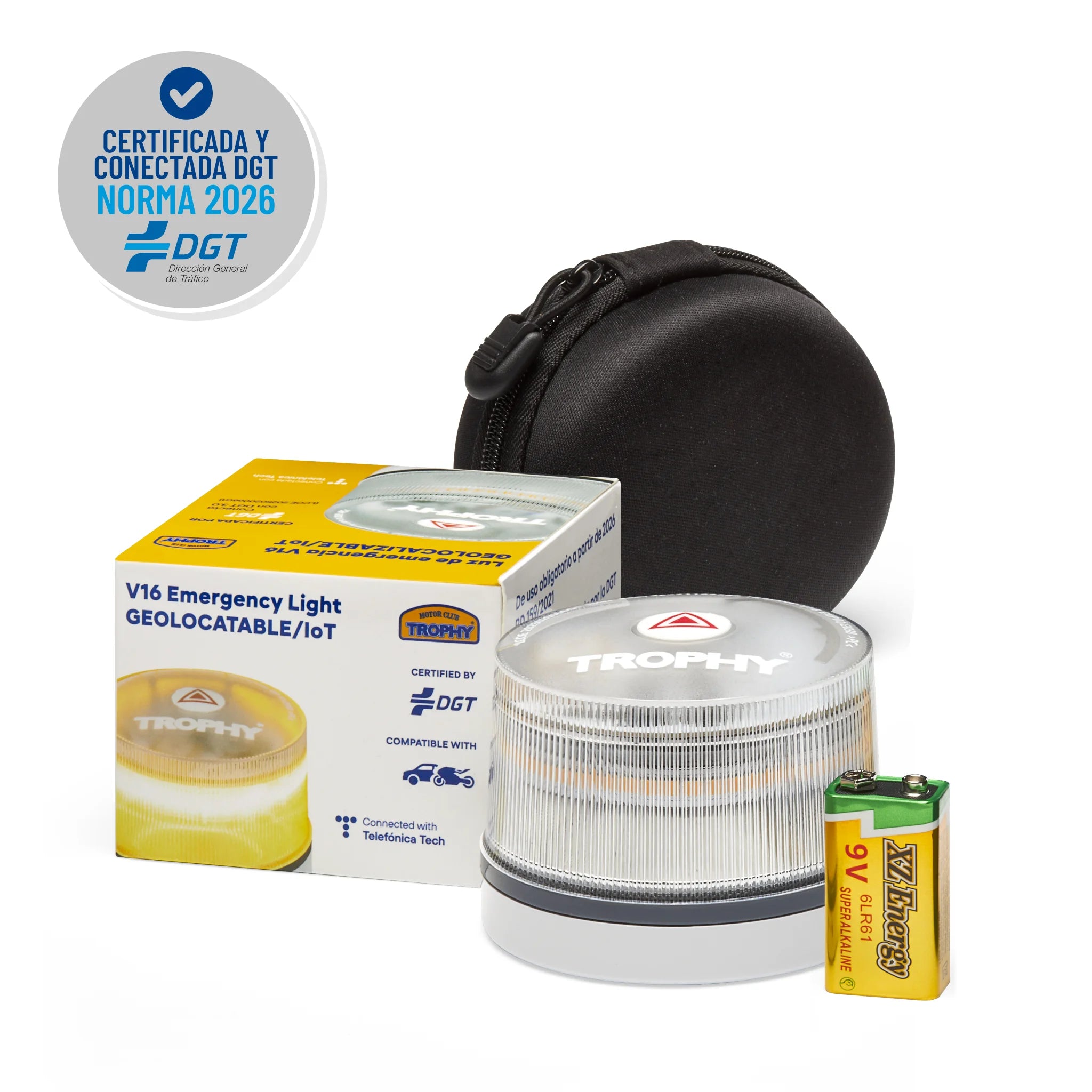 Baliza TROPHY V16 Conectada y Certificada DGT