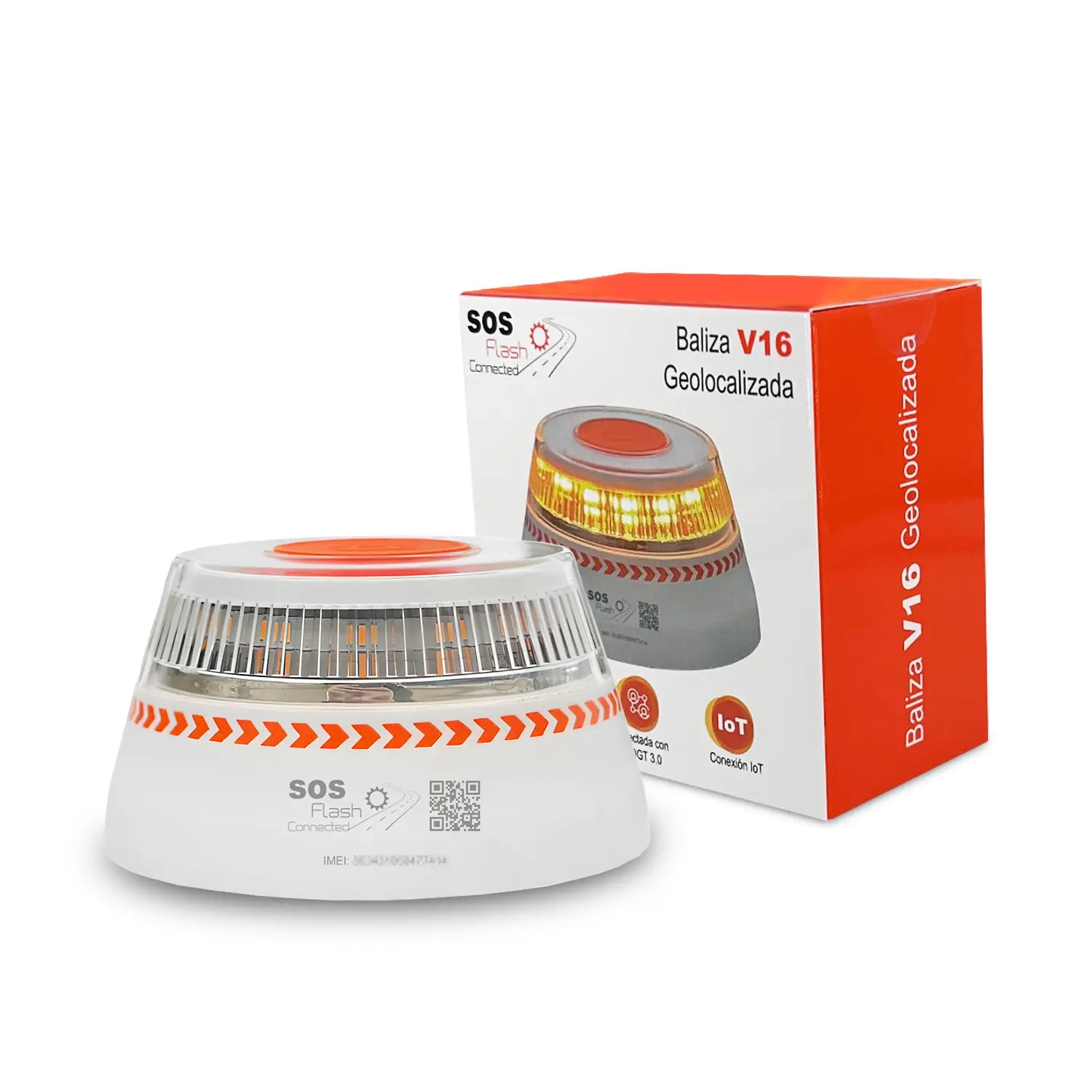 Baliza SOS FLASH V16 IoT Conectada y Certificada DGT