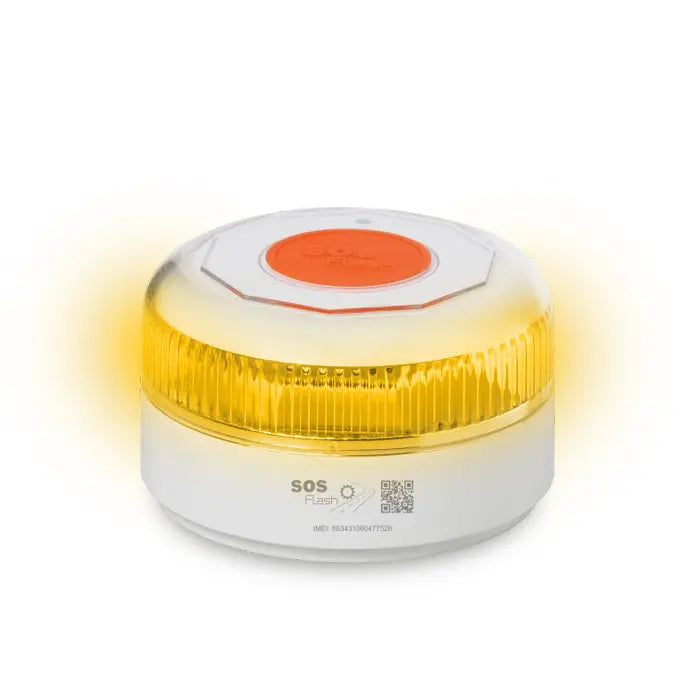 Baliza SOS FLASH EVO V16 IoT Conectada y Certificada DGT + Martillo de regalo